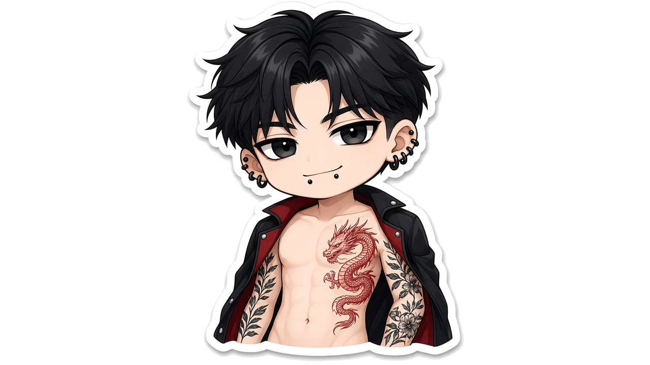 Kai Chibi Kiss-Cut Sticker